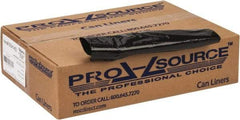 PRO-SOURCE - 1 mil Thick, Heavy-Duty Trash Bags - 38" Wide x 58" High, Black - Best Tool & Supply