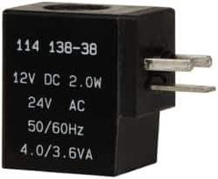 ARO/Ingersoll-Rand - 12 VDC Coil Stacking Solenoid Valve - For Use with Sierra 18mm & Premair Valves - Best Tool & Supply