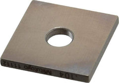 Mitutoyo - 0.104" Square Steel Gage Block - Accuracy Grade 0, Includes Certificate of Inspection - Best Tool & Supply