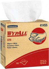 WypAll - X70 Dry Shop Towel/Industrial Wipes - Pop-Up, 16-3/4" x 9" Sheet Size, White - Best Tool & Supply