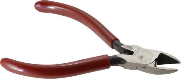 Proto - 4-7/16" OAL, Cutting Pliers - 19/32" Jaw Length x 9/16" Jaw Width, Round Head, Plastisol Handle - Best Tool & Supply