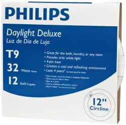 Philips - 32 Watt Fluorescent Tubular 4 Pin Lamp - 6,500°K Color Temp, 1,570 Lumens, T9, 12,000 hr Avg Life - Best Tool & Supply