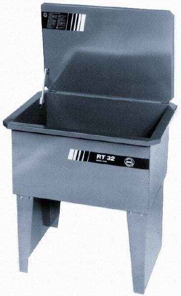 Build-All - Free Standing Solvent-Based Parts Washer - 60 Gal Max Operating Capacity, Steel Tank, 39" High - Best Tool & Supply