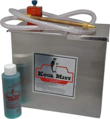 Kool Mist - 1 Outlet, 1 Gal Tank Capacity, Stainless Steel Tank Mist Coolant System - 4' Coolant Line Length, 6" Hose Length, 5/16" Nozzle Diam - Best Tool & Supply