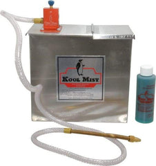 Kool Mist - 1 Outlet, 1 Gal Tank Capacity, Stainless Steel Tank Mist Coolant System - 4' Coolant Line Length, 6" Hose Length, 5/16" Nozzle Diam - Best Tool & Supply