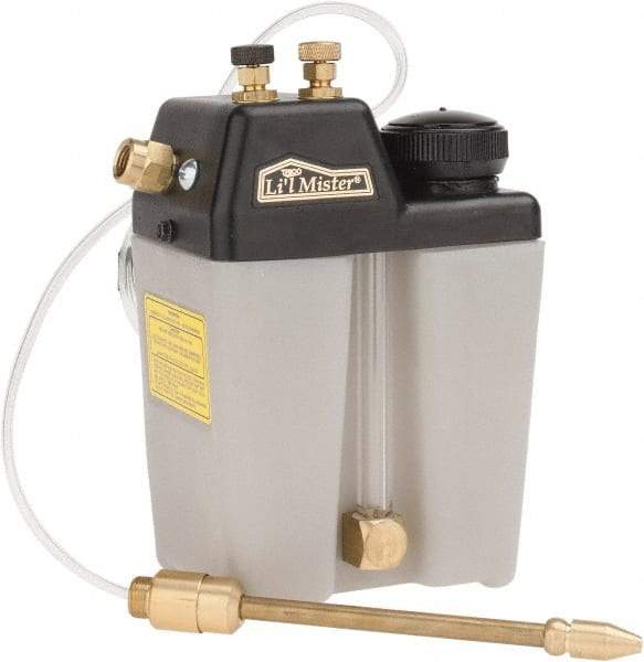 Trico - 1 Outlet, 0.25 Gal Tank Capacity, High Density Polyethylene Tank Mist Coolant System - 5' Coolant Line Length, 6" Hose Length - Best Tool & Supply