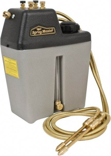 Trico - 2 Outlet, 1 Gal Tank Capacity, High Density Polyethylene Tank Mist Coolant System - 5' Coolant Line Length, 6" Hose Length - Best Tool & Supply