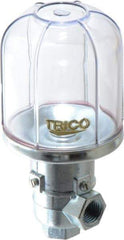 Trico - 1 Outlet, Plastic Bowl, 4 Ounce Constant-Level Oil Reservoir - 1/4 NPT Outlet, 2-5/16" Diam x 5-1/16" High - Best Tool & Supply