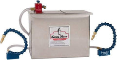 Kool Mist - 3 Outlet, 3 Gal Tank Capacity, Stainless Steel Tank Mist Coolant System - 4' Coolant Line Length, 12" Hose Length, 5/16" Nozzle Diam - Best Tool & Supply