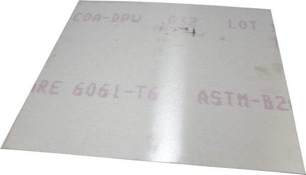 Value Collection - 0.032 Inch Thick x 12 Inch Wide x 12 Inch Long, Aluminum Sheet - Alloy 6061-T6 - Best Tool & Supply