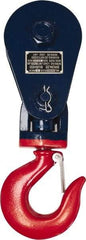 Value Collection - 17, 600 Lbs. Load Limit, Side Release Snatch Block - Single Sheave, 6 Inch Outside Diameter, Wire Rope, 5/8 Inch Diameter, Steel - Best Tool & Supply