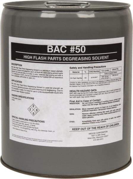 Made in USA - 5 Gal Pail Parts Washer Fluid - Solvent-Based - Best Tool & Supply