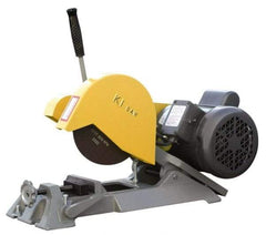 Kalamazoo - 7" Blade Diam, 1/2" Arbor Hole, Straight Chop & Cutoff Saw - 1 Phase, 4,800 RPM, 1 hp, 110/220 Volts, 1" in Solids at 90°, 2" in Pipe at 90° - Best Tool & Supply