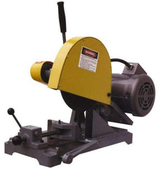 Kalamazoo - 10" Blade Diam, 5/8" Arbor Hole, Straight Chop & Cutoff Saw - 1 Phase, 3,450 RPM, 3 hp, 110/220 Volts, 1-1/2" in Solids at 90°, 2-1/2" in Pipe at 90° - Best Tool & Supply