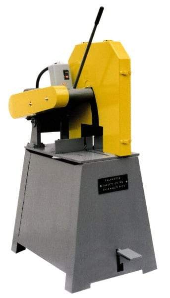 Kalamazoo - 16 or 18" Blade Diam, 1" Arbor Hole, Straight Chop & Cutoff Saw - 3 Phase, 2,500 RPM, 10 hp, 220/440 Volts, 3" in Solids at 90°, 4" in Pipe at 90° - Best Tool & Supply