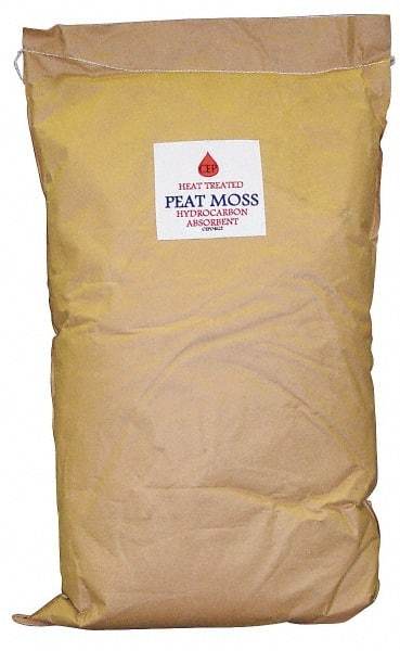 Made in USA - 25 Lb Bag Heat-Treated Peat Moss Granular Sorbent - Universal Use - Best Tool & Supply