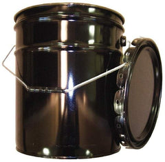 Made in USA - 5 Gallon Capacity, Crimped Lid, Drum Pail - Steel, UN 1H2/X70.8/S/01/USA/+AA1175 Listing - Best Tool & Supply