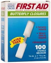 Medique - Butterfly Self-Adhesive Bandage - Plastic Bandage - Best Tool & Supply