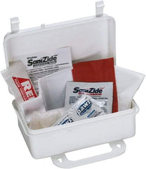 Medique - 10 Piece, 1 Person, Body Fluid Clean-Up First Aid Kit - 3-1/2" Wide x 2" Deep x 5" High, Plastic Case - Best Tool & Supply