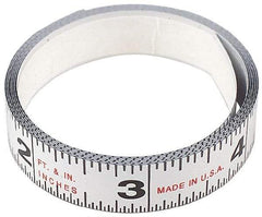 Starrett - Adhesive Tape Measures Length (Feet): 12.00 Length (Meters): 3.66 - Best Tool & Supply