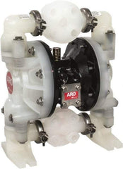 ARO/Ingersoll-Rand - 1" NPT, Nonmetallic, Air Operated Diaphragm Pump - Nitrile Diaphragm, Polypropylene Housing - Best Tool & Supply