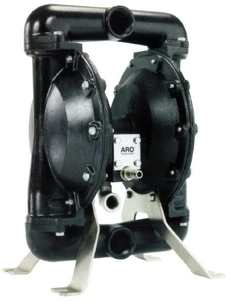 ARO/Ingersoll-Rand - 1-1/2" NPT, Metallic, Air Operated Diaphragm Pump - Nitrile Diaphragm, Aluminum Housing - Best Tool & Supply