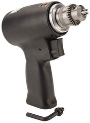 Florida Pneumatic - 1/4" Keyed Chuck - Pistol Grip Handle, 20,000 RPM, 4 CFM, 0.3333 hp, 60-90 psi - Best Tool & Supply