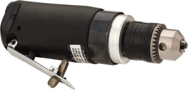 Florida Pneumatic - 3/8" Keyed Chuck - Inline Handle, 20,000 RPM, 4 CFM, 0.3333 hp, 60-90 psi - Best Tool & Supply