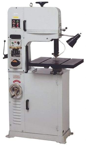 Vectrax - 24 Inch Throat Capacity, Variable Speed Pulley Vertical Bandsaw - 25 to 456 m/min, 2 HP, Three Phase - Best Tool & Supply