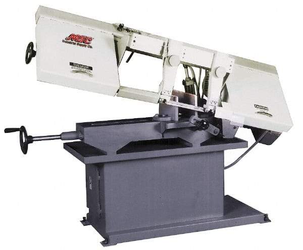 Vectrax - 9 x 14-9/16" Max Capacity, Manual Step Pulley Horizontal Bandsaw - 82, 127, 186 & 300 SFPM Blade Speed, 220 Volts, 2 hp, 3 Phase - Best Tool & Supply