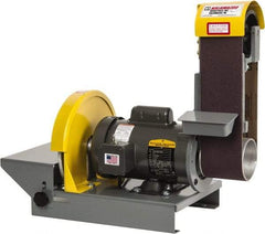 Kalamazoo - 36 Inch Long x 4 Inch Wide Belt, 10 Inch Diameter, Horizontal and Vertical Combination Sanding Machine - 1/2 HP, Single Phase - Best Tool & Supply