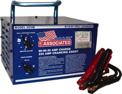 Associated Equipment - 6/12/24 Volt Battery Charger - 60 Amps/60 Amps/30 Amps, 230 Starter Amps - Best Tool & Supply