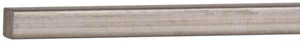 Value Collection - 12" Long x 1/8" High x 1/8" Wide, Plain Key Stock - Stainless Steel - Best Tool & Supply