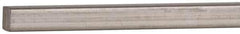 Value Collection - 12" Long x 1/8" High x 1/8" Wide, Plain Key Stock - Stainless Steel - Best Tool & Supply