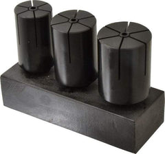 Interstate - 3 Piece 1/4" Increment Expanding Lathe Arbor Set - 1-1/2, 1-3/4, & 2" Arbors, 4" OAL - Best Tool & Supply