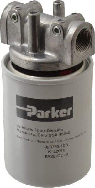 Parker - 3/4 NPTF, 10 Micron, Filter Assembly - Microglass - Best Tool & Supply