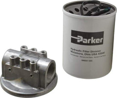 Parker - 1-1/4 NPTF, 3 Micron Filter Assembly - Cellulose - Best Tool & Supply