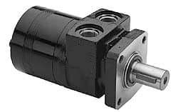 Parker - NPT Thread, 1/2" Port Size, 722 Max RPM, Bi Rotational, 4 Bolt Mount Hydraulic Motor - 1,800 Max psi, 10 Cu In Displacement, 180°F Max - Best Tool & Supply