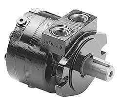 Parker - SAE Thread, 7/8-14" Port Size, 437 Max RPM, Bi Rotational, SAE A Mount Hydraulic Motor - 2,250 Max psi, 12.9 Cu In Displacement, 180°F Max - Best Tool & Supply