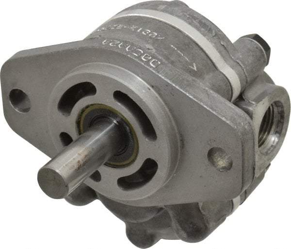 Parker - 0.9 GPM, 7/8-14 UNF-2B SAE Inlet Size, 2,500 RPM, 1/2" Shaft Diam, SAE AA Mount, Hydraulic Gear Pump - 0.89 GPM at 1,800 RPM, 1.78 GPM at 3,600 RPM, 2,500 psi Max Working Pressure, 7/8-14 SAE Port Size - Best Tool & Supply