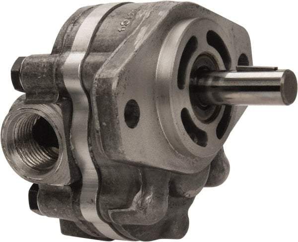 Parker - 1.3 GPM, 7/8-14 UNF-2B SAE Inlet Size, 2,500 RPM, 1/2" Shaft Diam, SAE AA Mount, Hydraulic Gear Pump - 1.31 GPM at 1,800 RPM, 2.62 GPM at 3,600 RPM, 2,500 psi Max Working Pressure, 7/8-14 SAE Port Size - Best Tool & Supply