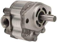 Parker - 5 GPM, 7/8-14 UNF-2B SAE Inlet Size, 2,000 RPM, 1/2" Shaft Diam, SAE AA Mount, Hydraulic Gear Pump - 4.99 GPM at 1,800 RPM, 9.99 GPM at 3,600 RPM, 2,000 psi Max Working Pressure, 7/8-14 SAE Port Size - Best Tool & Supply