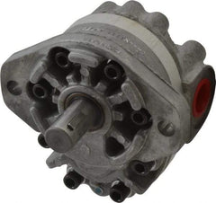 Parker - 4.7 GPM, 1-1/6-12 UNF-2B SAE Inlet Size, 2,500 RPM, 3/4" Shaft Diam, SAE A Mount, Hydraulic Gear Pump - 4.7 GPM at 1,800 RPM, 9.4 GPM at 3,600 RPM, 2,500 psi Max Working Pressure, 1-1/16-12 SAE Port Size - Best Tool & Supply