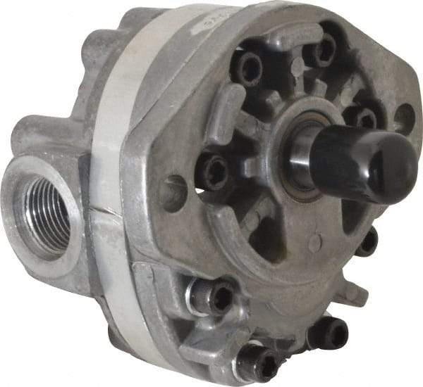 Parker - 5.9 GPM, 1-1/6-12 UNF-2B SAE Inlet Size, 2,500 RPM, 3/4" Shaft Diam, SAE A Mount, Hydraulic Gear Pump - 5.88 GPM at 1,800 RPM, 11.75 GPM at 3,600 RPM, 2,500 psi Max Working Pressure, 1-1/16-12 SAE Port Size - Best Tool & Supply