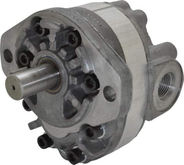 Parker - 9.2 GPM, 1-1/6-12 UNF-2B SAE Inlet Size, 2,500 RPM, 3/4" Shaft Diam, SAE A Mount, Hydraulic Gear Pump - 9.18 GPM at 1,800 RPM, 18.36 GPM at 3,600 RPM, 2,500 psi Max Working Pressure, 1-1/16-12 SAE Port Size - Best Tool & Supply