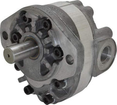 Parker - 9.2 GPM, 1-1/6-12 UNF-2B SAE Inlet Size, 2,500 RPM, 3/4" Shaft Diam, SAE A Mount, Hydraulic Gear Pump - 9.18 GPM at 1,800 RPM, 18.36 GPM at 3,600 RPM, 2,500 psi Max Working Pressure, 1-1/16-12 SAE Port Size - Best Tool & Supply