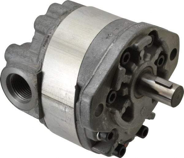 Parker - 14.4 GPM, 1-1/6-12 UNF-2B SAE Inlet Size, 2,000 RPM, 3/4" Shaft Diam, SAE A Mount, Hydraulic Gear Pump - 14.35 GPM at 1,800 RPM, 28.71 GPM at 3,600 RPM, 2,000 psi Max Working Pressure, 1-1/16-12 SAE Port Size - Best Tool & Supply