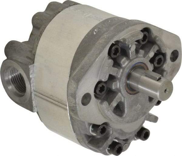 Parker - 15.1 GPM, 1-1/6-12 UNF-2B SAE Inlet Size, 2,000 RPM, 3/4" Shaft Diam, SAE A Mount, Hydraulic Gear Pump - 17 GPM at 1,800 RPM, 33 GPM at 3,600 RPM, 1,500 psi Max Working Pressure, 1-1/16-12 SAE Port Size - Best Tool & Supply