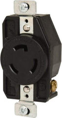 Cooper Wiring Devices - 250 VAC, 20 Amp, L6-20R NEMA, Self Grounding Receptacle - 2 Poles, 3 Wire, Female End, Black - Best Tool & Supply