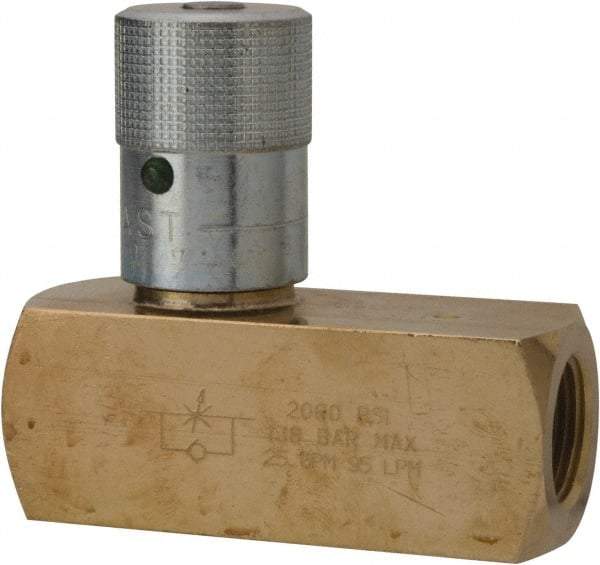 Parker - 25 GPM 3/4 Inlet Brass Hydraulic Control Valve - 3/4-14 Thread - Best Tool & Supply